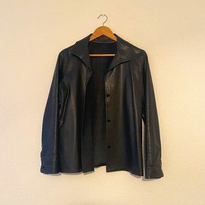 Peter Cohen Black Leather Jacket | Women | Medium